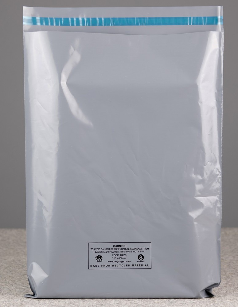 100% Recycled Grey Mailing Bags