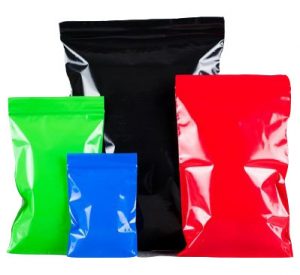 Coloured Bar Grip Seal Bags